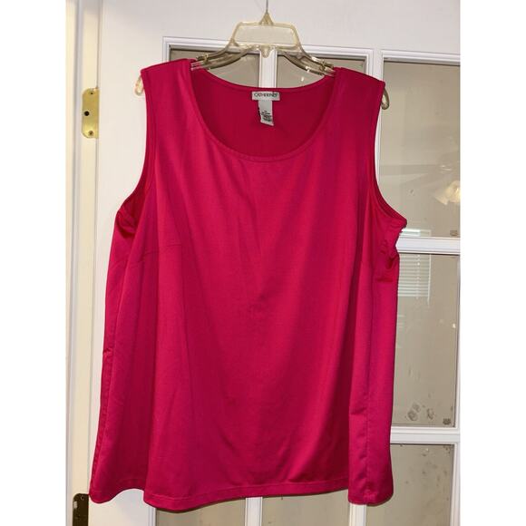 Catherines Tops - Catherine’s women’s pink sleeveless tank business wear 18/20W
